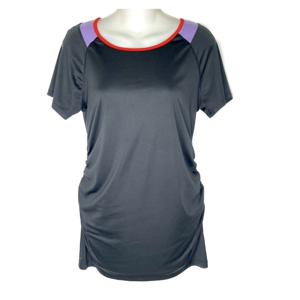 4/$25 Isabel Maternity Black Athletic Workout Top Sz S Bin B